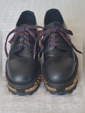 Prada Learhwr Cap Toe Derby Shoes